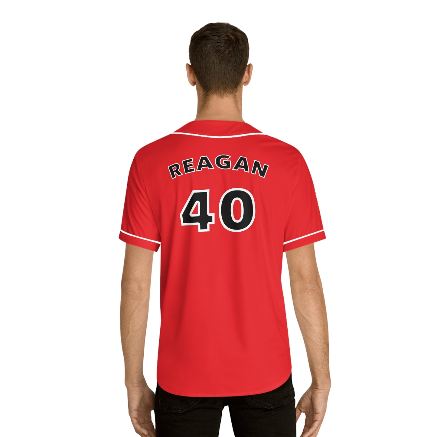 Ronald Reagan Men's Baseball Jersey (AOP)
