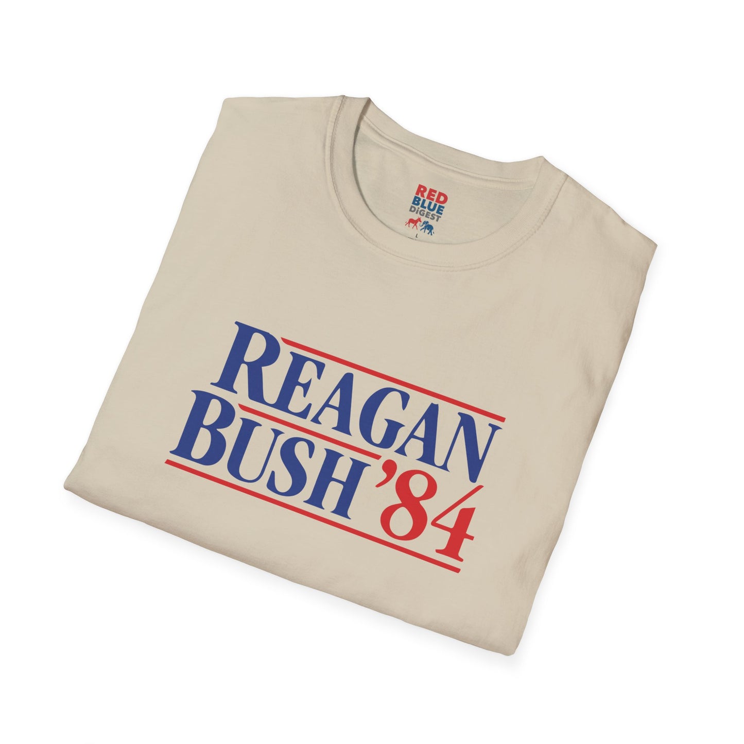 Vintage Reagan Bush '84 Unisex Softstyle T-Shirt