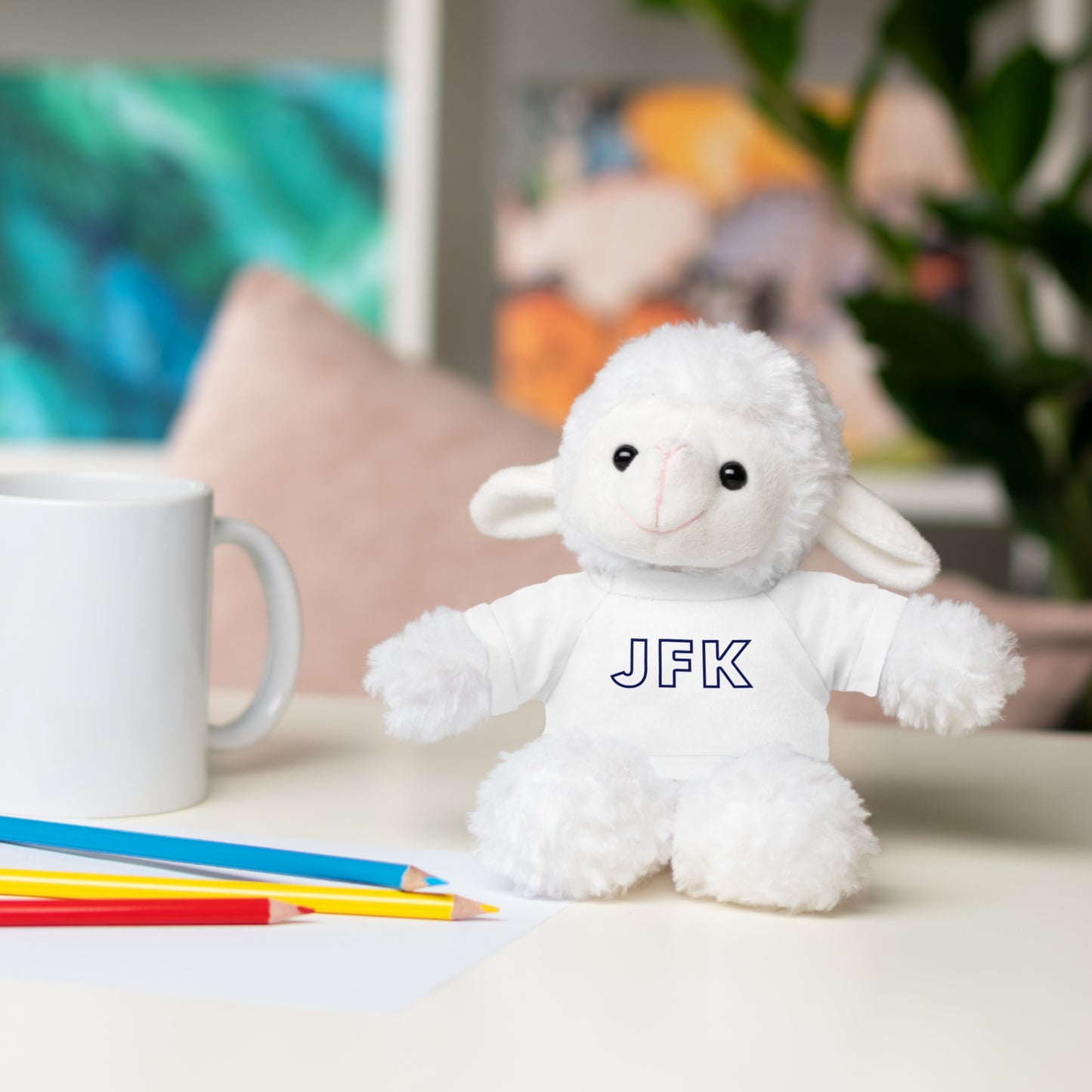 JFK Teddy Bear with Jersey Tee - Personalized Gift for Kids
