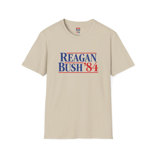 Vintage Reagan Bush '84 Unisex Softstyle T-Shirt
