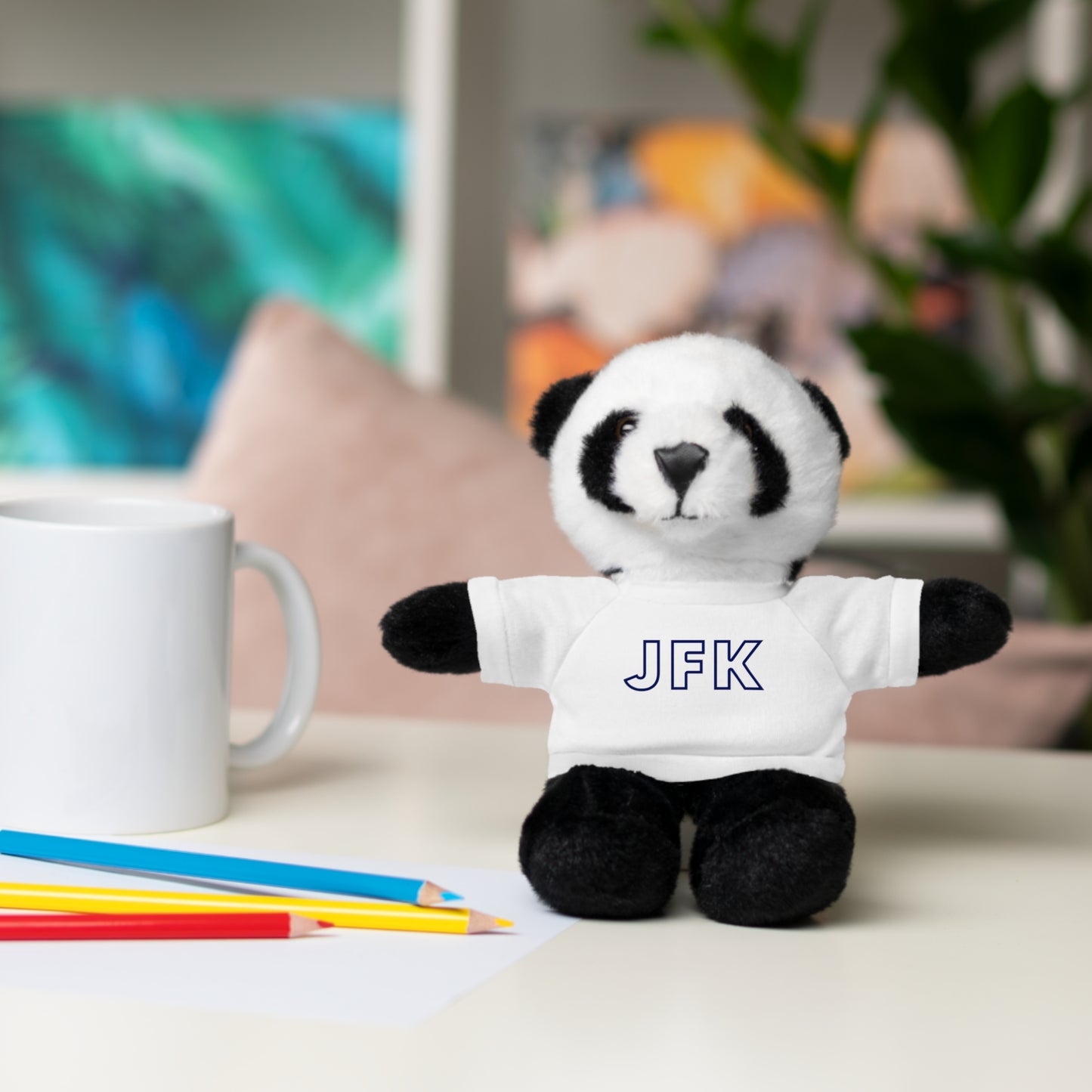JFK Teddy Bear with Jersey Tee - Personalized Gift for Kids